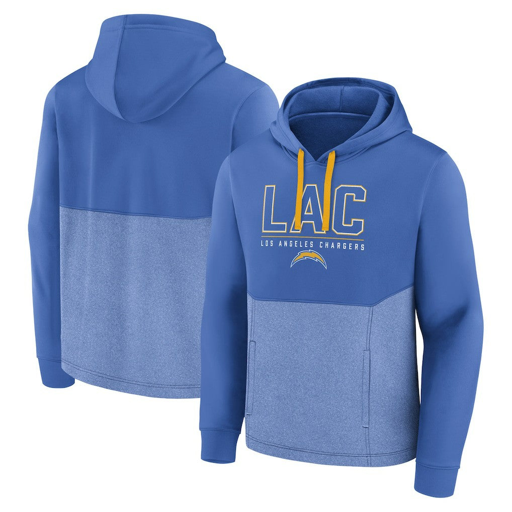 Fanatics Los Angeles Chargers Successful Tri-Blend Pullover Hoodie Powder Blue