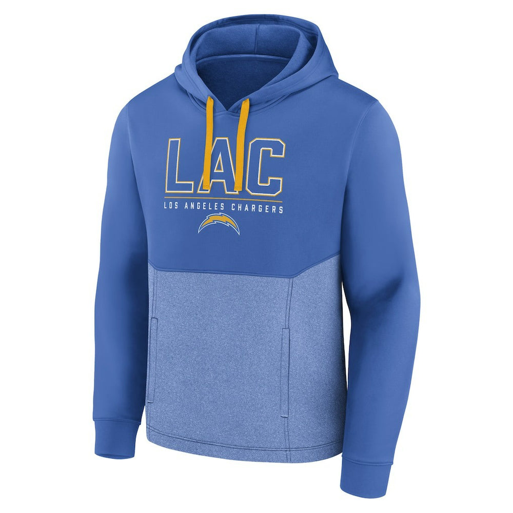Fanatics Los Angeles Chargers Successful Tri-Blend Pullover Hoodie Powder Blue