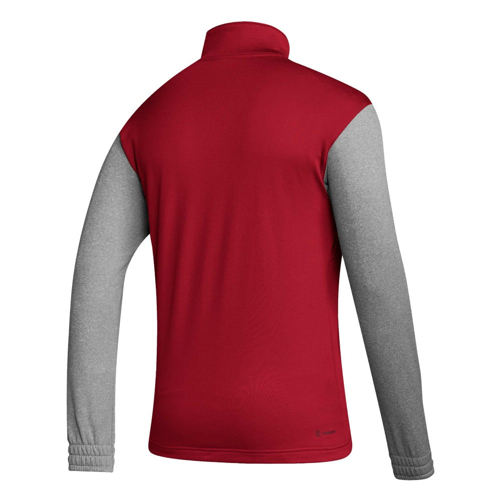 Spain National Team Crest Long Sleeve Half-Zip Top Red - Adidas