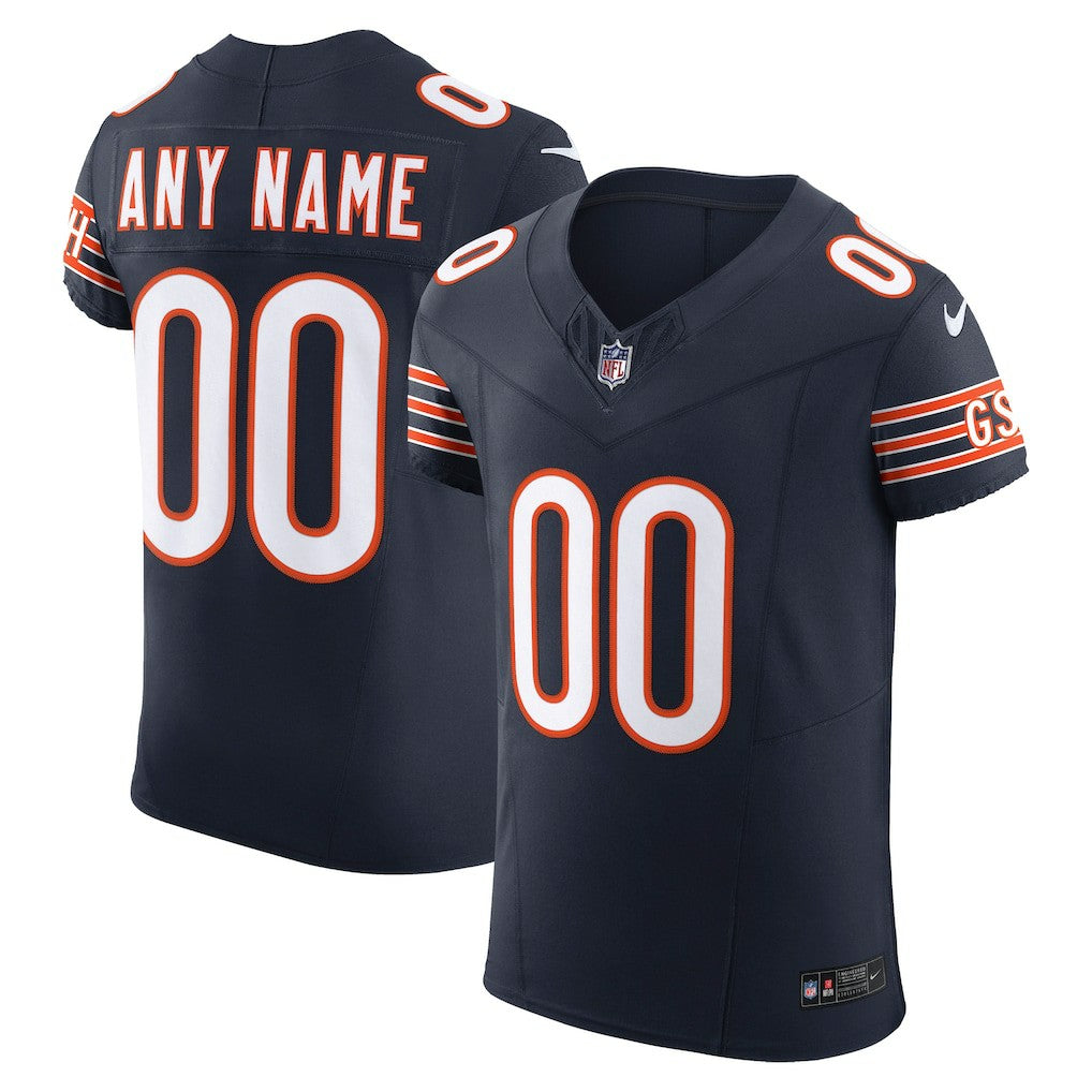 Nike Chicago Bears Vapor F.U.S.E. Elite Custom Jersey Navy