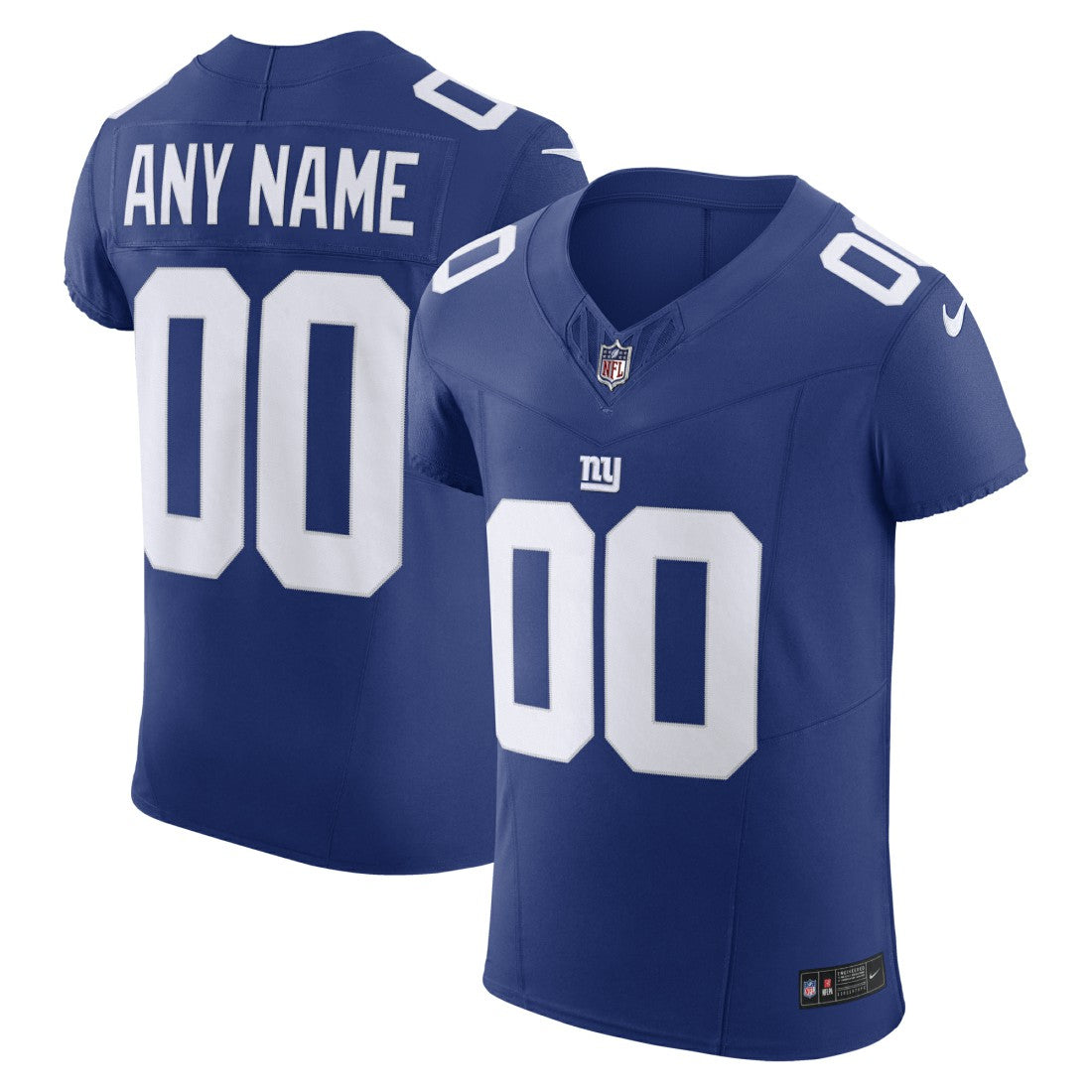Nike New York Giants Vapor F.U.S.E. Elite Custom Jersey Royal