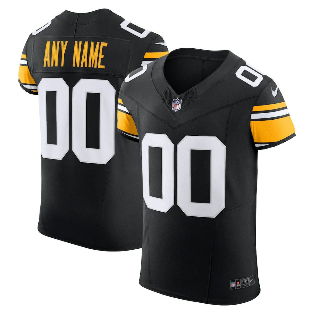 Nike Pittsburgh Steelers Vapor F.U.S.E. Elite Custom Jersey Black