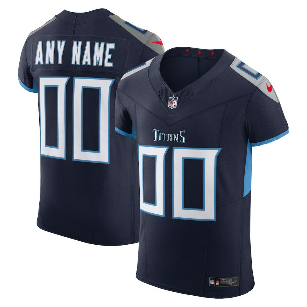 Nike Tennessee Titans Vapor F.U.S.E. Elite Custom Jersey Navy