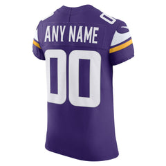 Nike Minnesota Vikings Vapor F.U.S.E. Elite Custom Jersey Purple