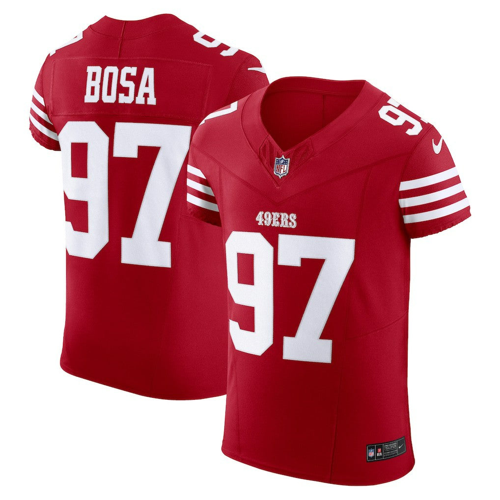 Nike Nick Bosa San Francisco 49ers Vapor F.U.S.E. Elite Jersey Scarlet