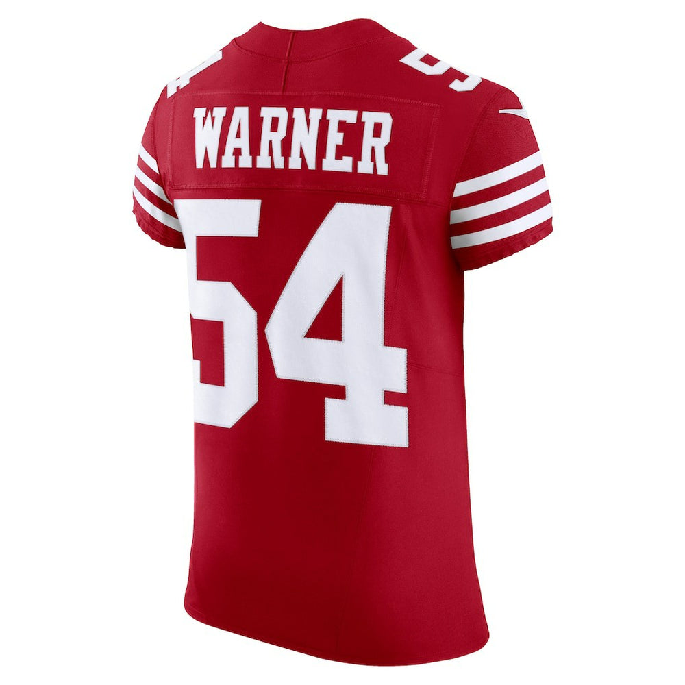 Nike Fred Warner San Francisco 49ers Vapor F.U.S.E. Elite Jersey Scarlet