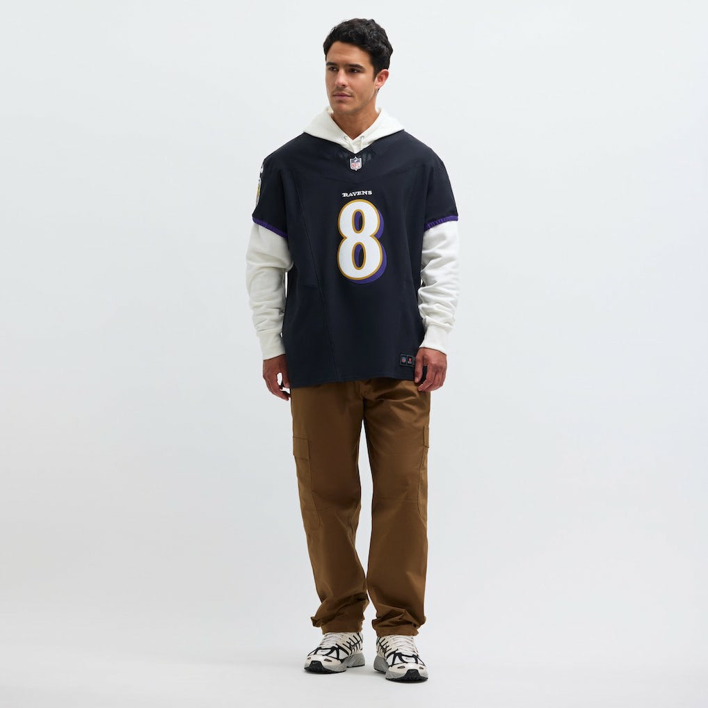 Nike Lamar Jackson Baltimore Ravens Alternate Vapor F.U.S.E. Elite Jersey Black