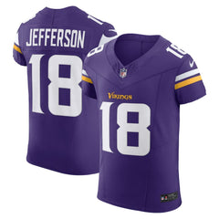Nike Justin Jefferson Minnesota Vikings Vapor F.U.S.E. Elite Jersey Purple