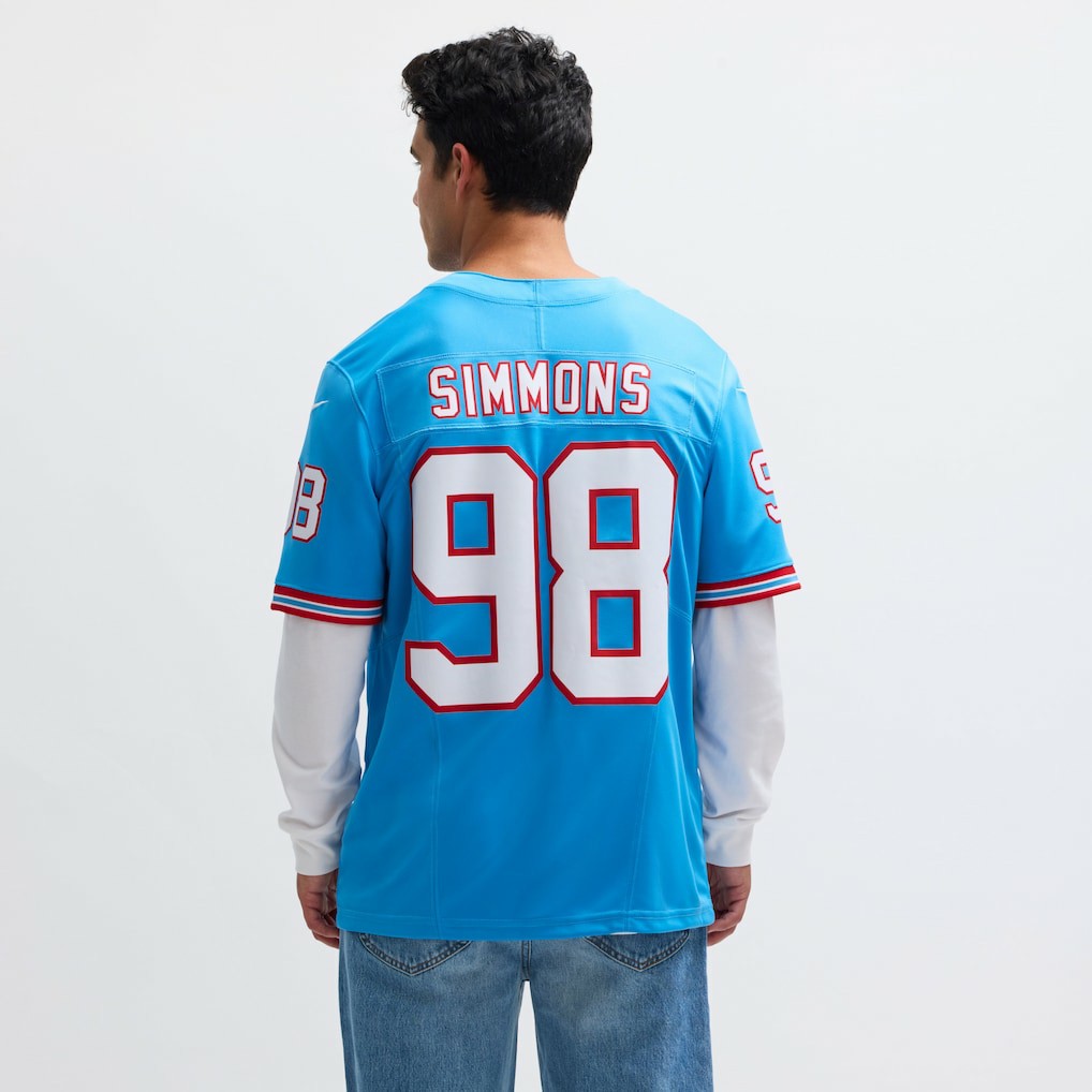Nike Jeffery Simmons Tennessee Titans Vapor F.U.S.E. Limited Jersey Light Blue