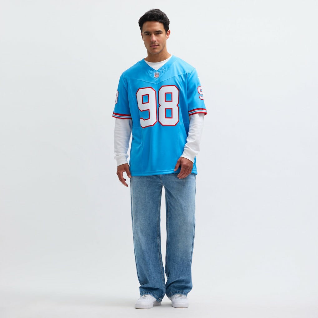 Nike Jeffery Simmons Tennessee Titans Vapor F.U.S.E. Limited Jersey Light Blue