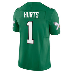 Nike Jalen Hurts Philadelphia Eagles Vapor F.U.S.E. Limited Jersey Kelly Green
