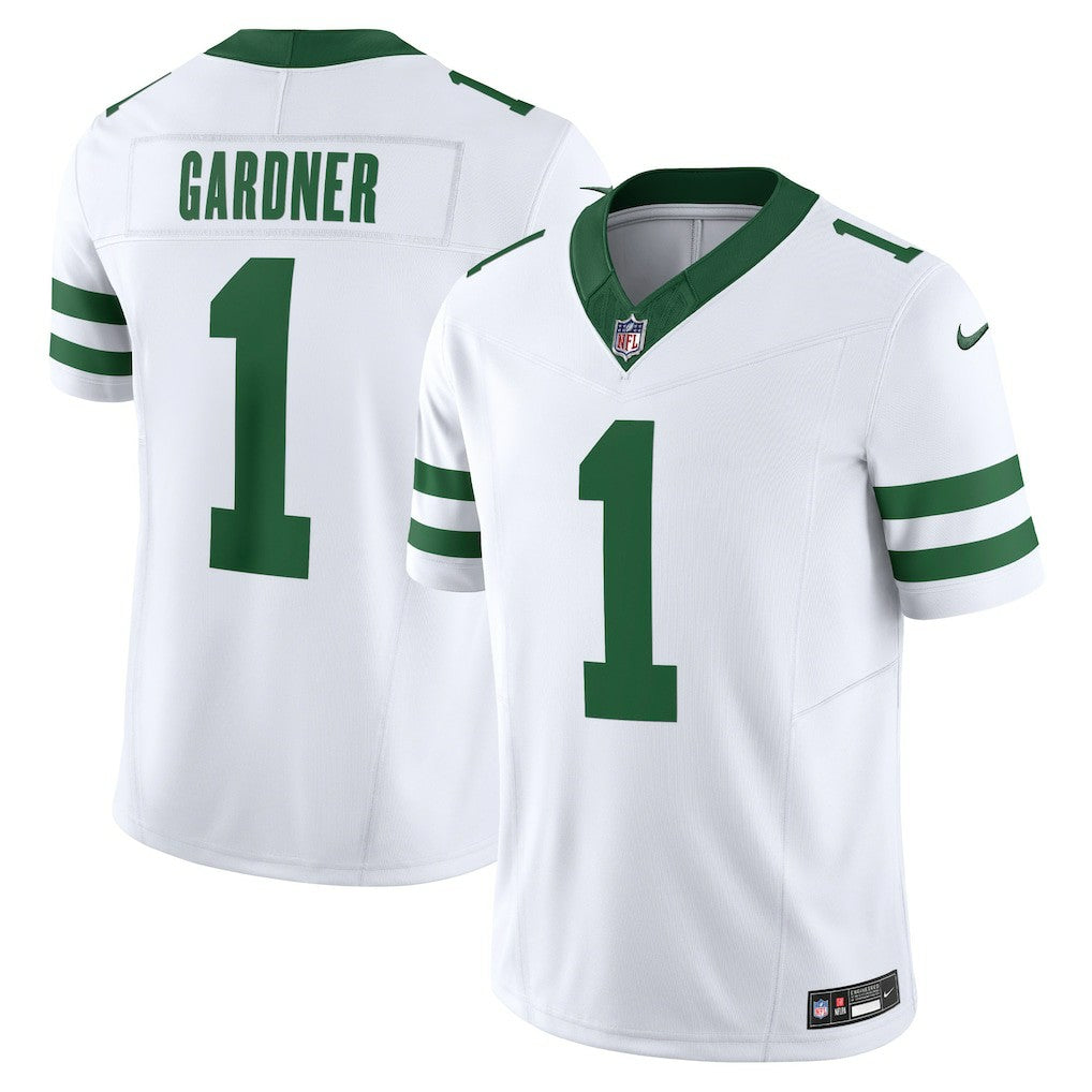 Nike Ahmad Sauce Gardner New York Jets Vapor F.U.S.E. Limited Jersey Legacy White