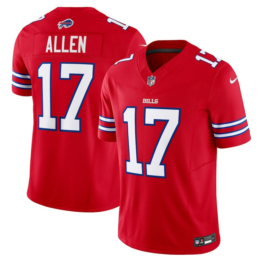Nike Josh Allen Buffalo Bills Vapor F.U.S.E. Limited Jersey Red