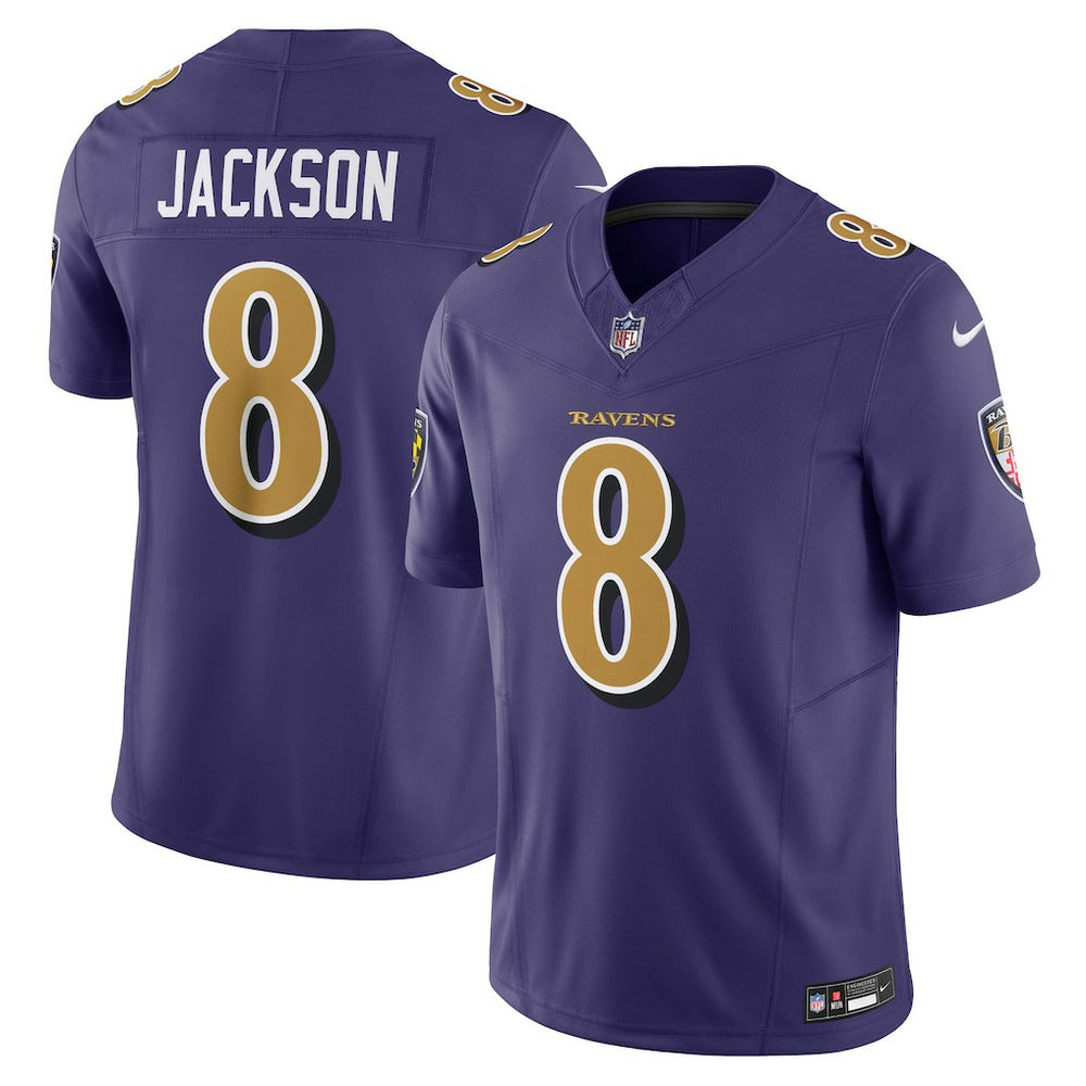 Nike Lamar Jackson Baltimore Ravens Vapor F.U.S.E. Limited Jersey Purple