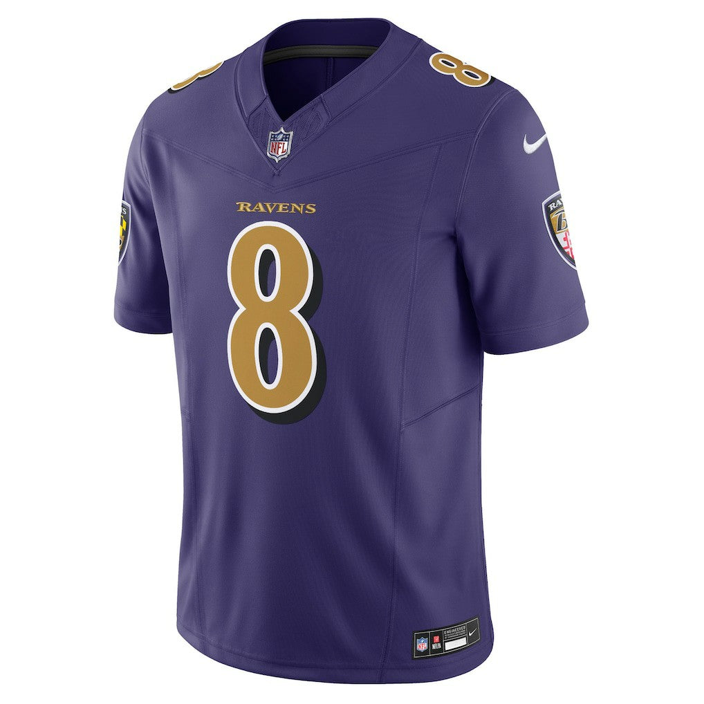 Nike Lamar Jackson Baltimore Ravens Vapor F.U.S.E. Limited Jersey Purple