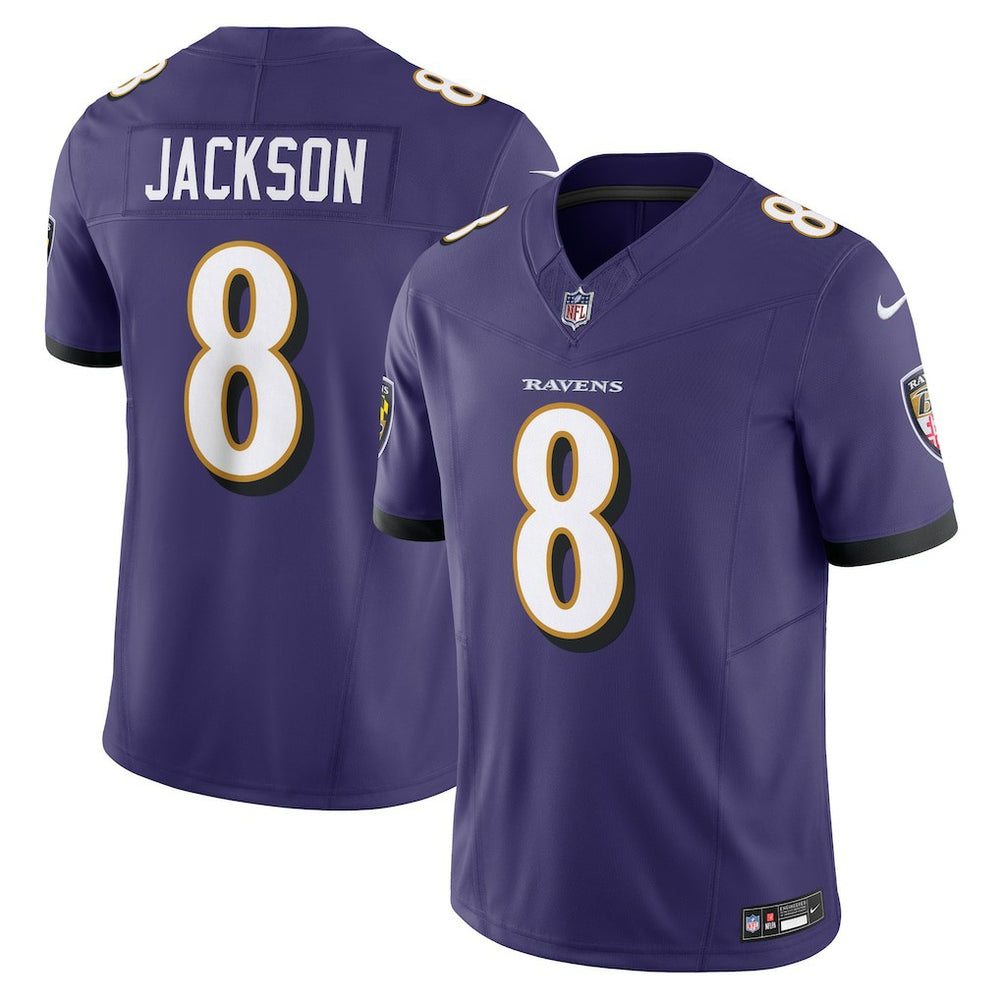 Nike Lamar Jackson Baltimore Ravens Vapor F.U.S.E. Limited Jersey Purple