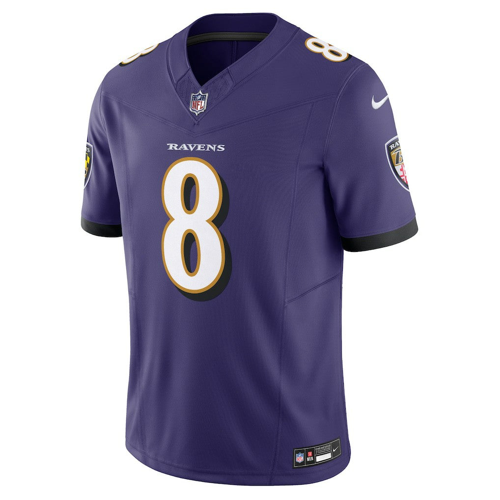 Nike Lamar Jackson Baltimore Ravens Vapor F.U.S.E. Limited Jersey Purple