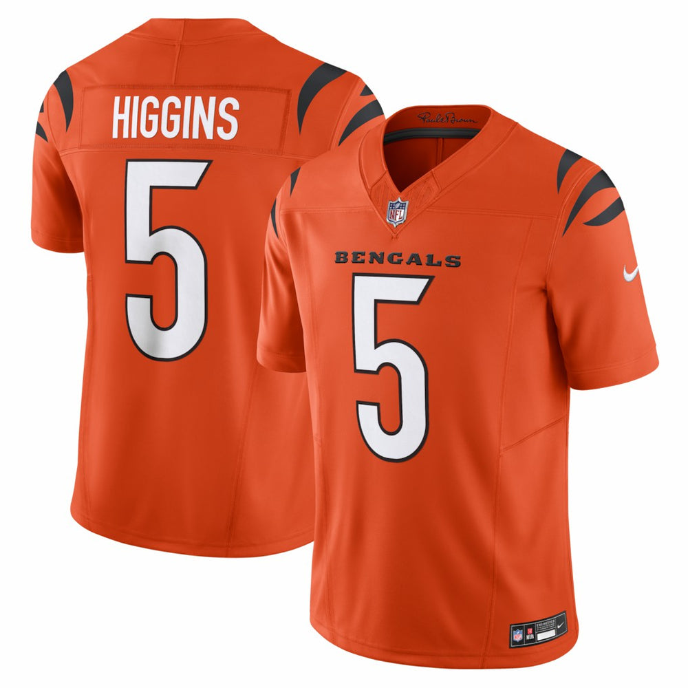 Nike Tee Higgins Cincinnati Bengals Vapor F.U.S.E. Limited Jersey Orange
