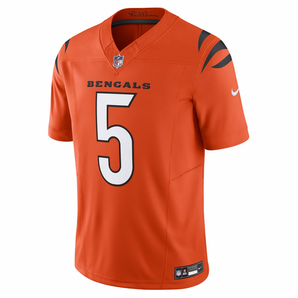 Nike Tee Higgins Cincinnati Bengals Vapor F.U.S.E. Limited Jersey Orange