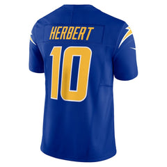 Nike Justin Herbert Los Angeles Chargers Vapor F.U.S.E. Limited Jersey Royal