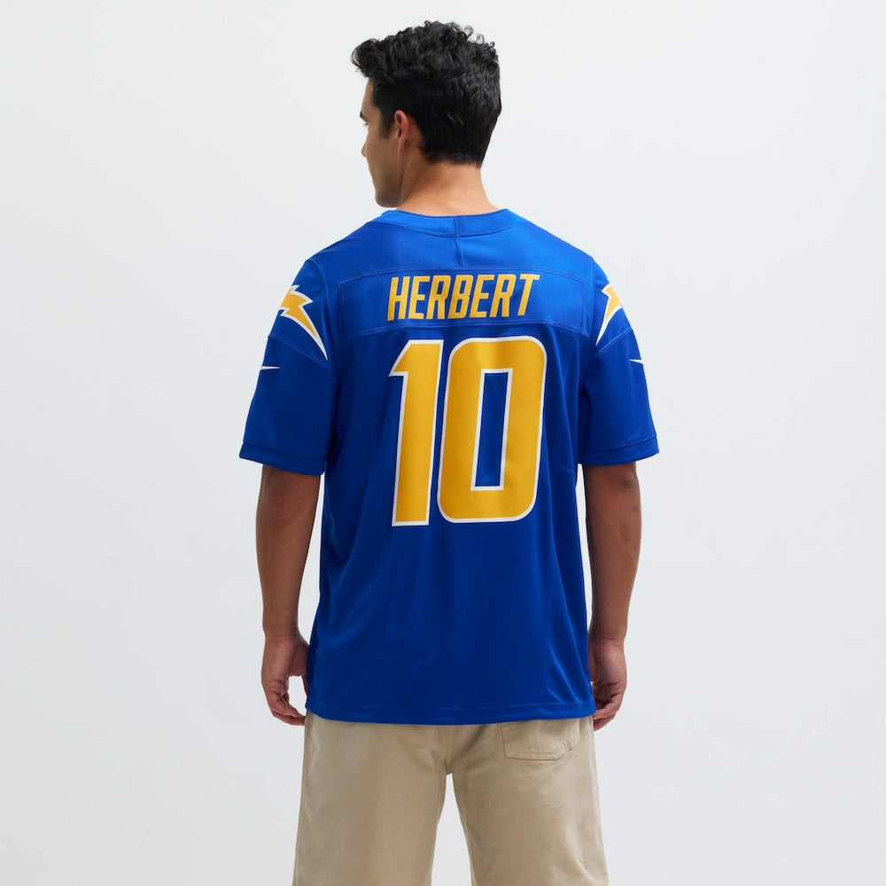 Nike Justin Herbert Los Angeles Chargers Vapor F.U.S.E. Limited Jersey Royal