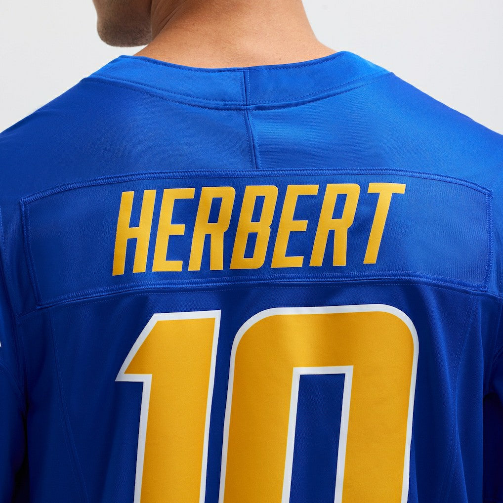 Nike Justin Herbert Los Angeles Chargers Vapor F.U.S.E. Limited Jersey Royal
