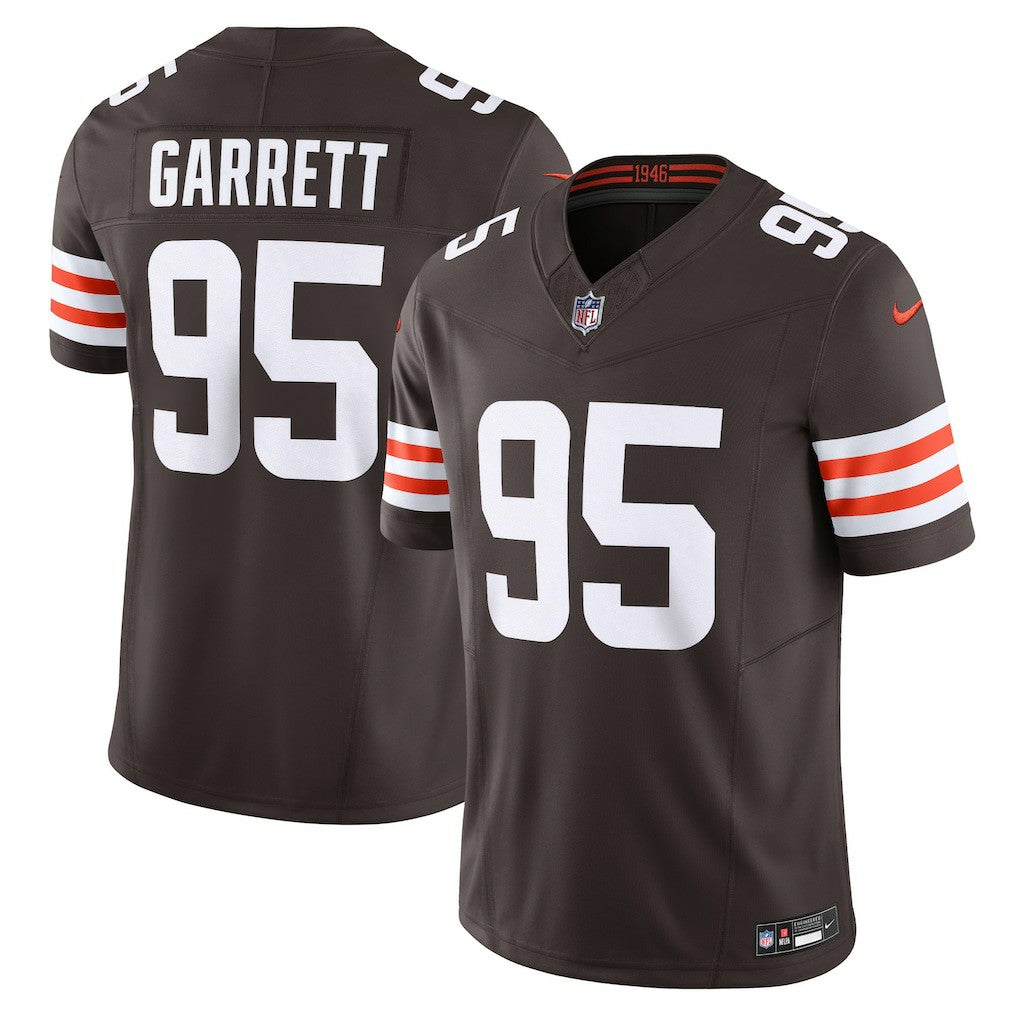 Nike Myles Garrett Cleveland Browns Vapor F.U.S.E. Limited Jersey Brown