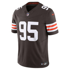 Nike Myles Garrett Cleveland Browns Vapor F.U.S.E. Limited Jersey Brown