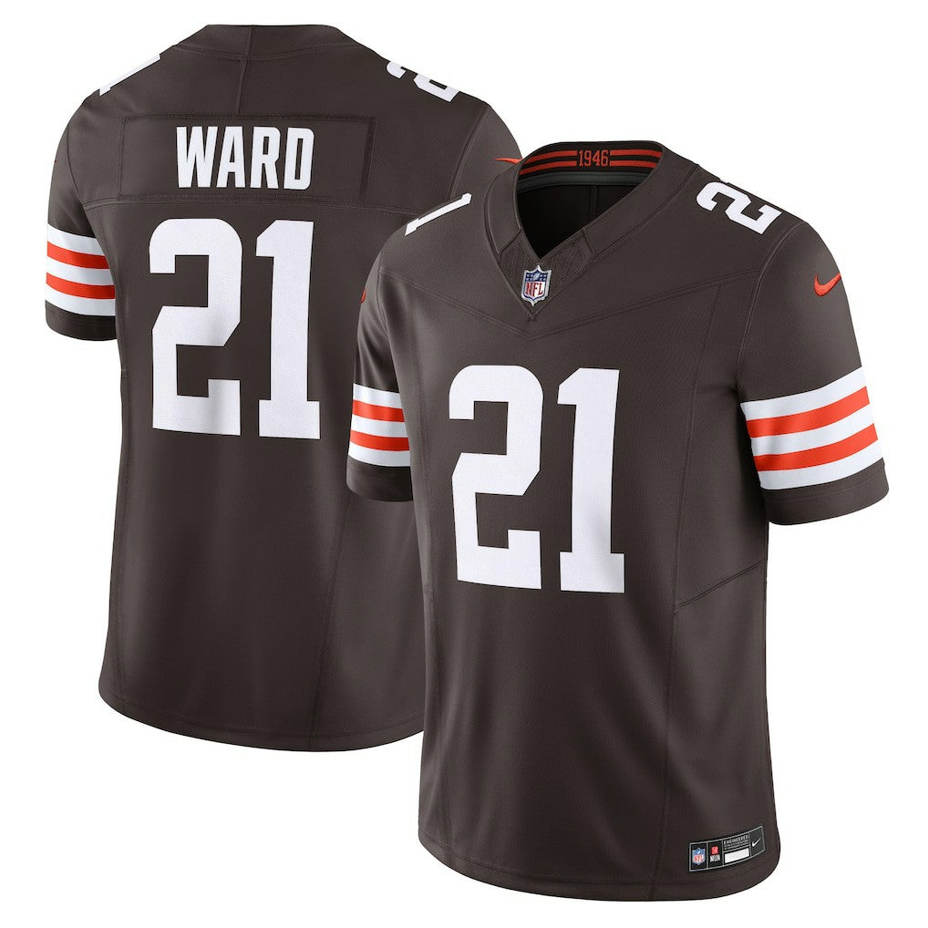 Nike Denzel Ward Cleveland Browns Vapor F.U.S.E. Limited Jersey Brown