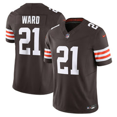 Nike Denzel Ward Cleveland Browns Vapor F.U.S.E. Limited Jersey Brown