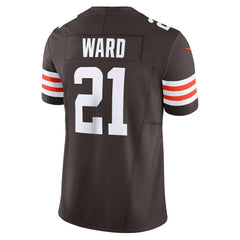 Nike Denzel Ward Cleveland Browns Vapor F.U.S.E. Limited Jersey Brown