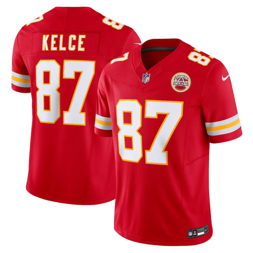 Nike Travis Kelce Kansas City Chiefs Vapor F.U.S.E. Limited Jersey Red