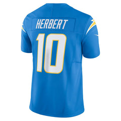 Nike Justin Herbert Los Angeles Chargers Vapor F.U.S.E. Limited Jersey Powder Blue