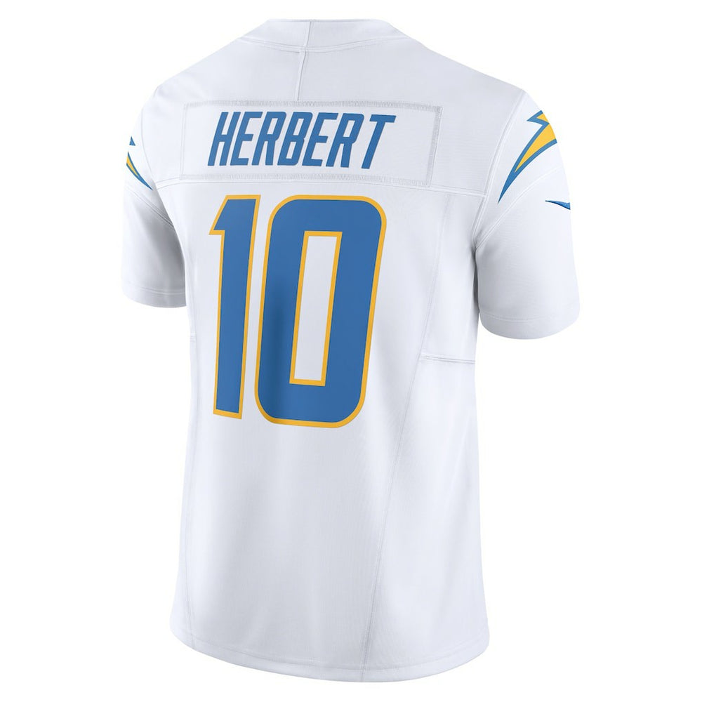 Nike Justin Herbert Los Angeles Chargers Vapor F.U.S.E. Limited Jersey White