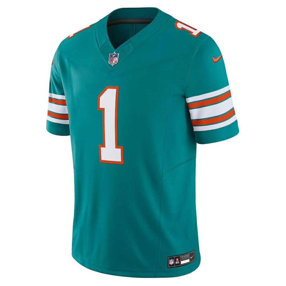 Nike Tua Tagovailoa Miami Dolphins Vapor F.U.S.E. Limited Jersey Aqua