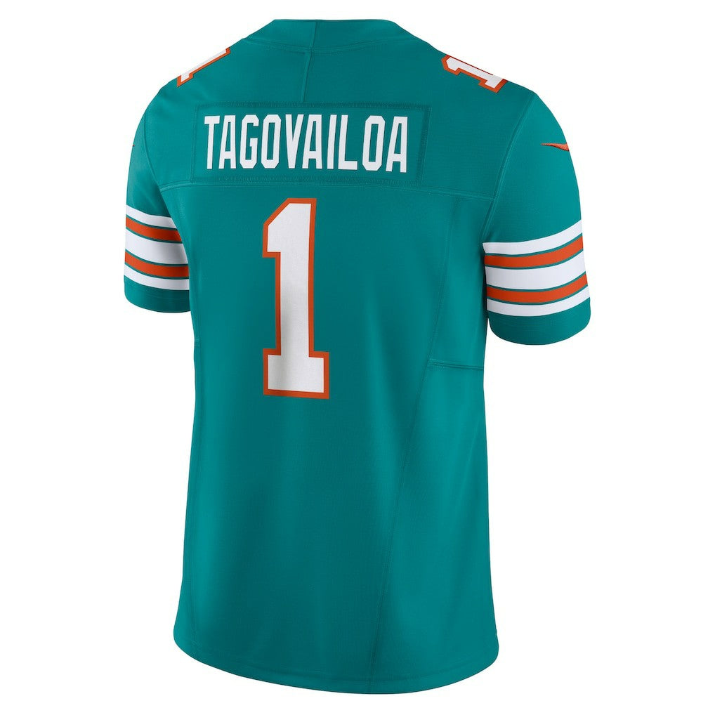 Nike Tua Tagovailoa Miami Dolphins Vapor F.U.S.E. Limited Jersey Aqua