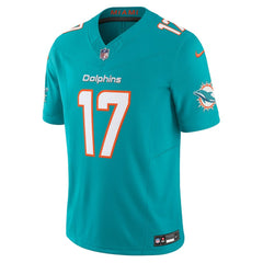 Nike Jaylen Waddle Miami Dolphins Vapor F.U.S.E. Limited Jersey Aqua