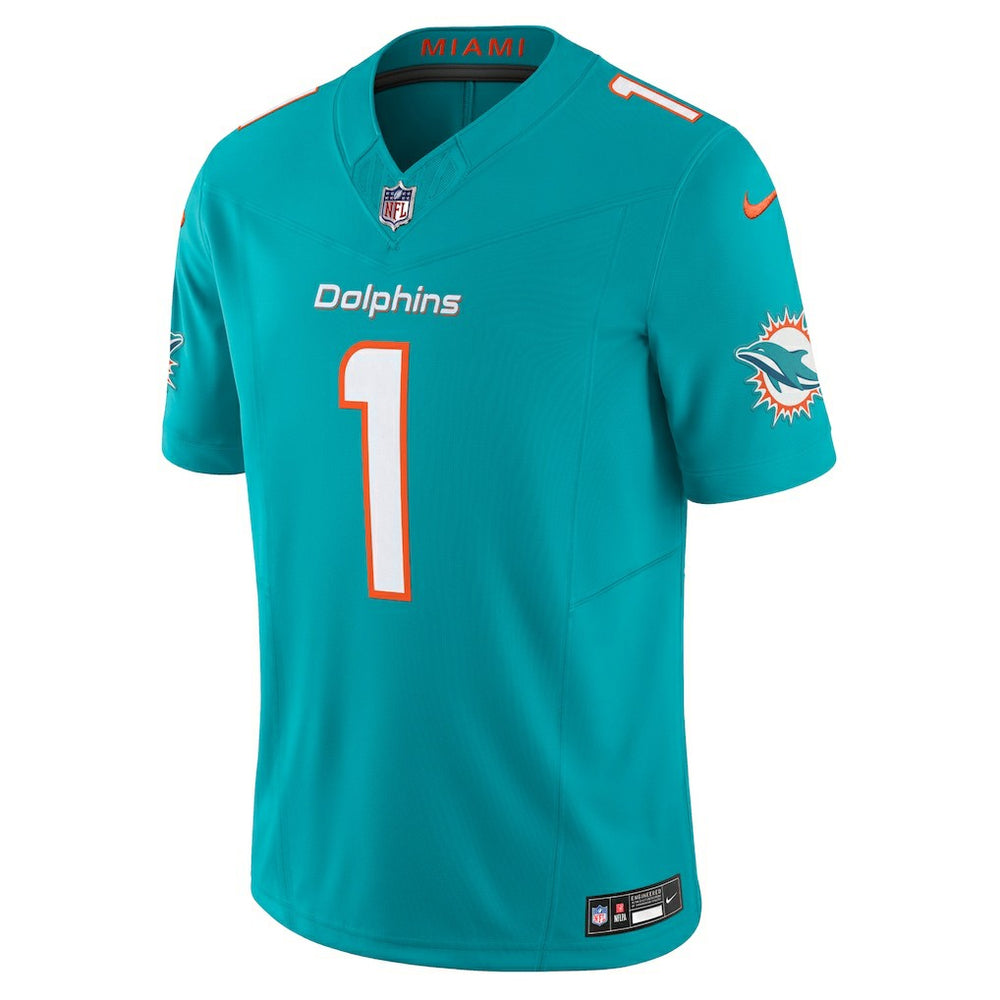 Nike Tua Tagovailoa Miami Dolphins Vapor F.U.S.E. Limited Jersey Aqua