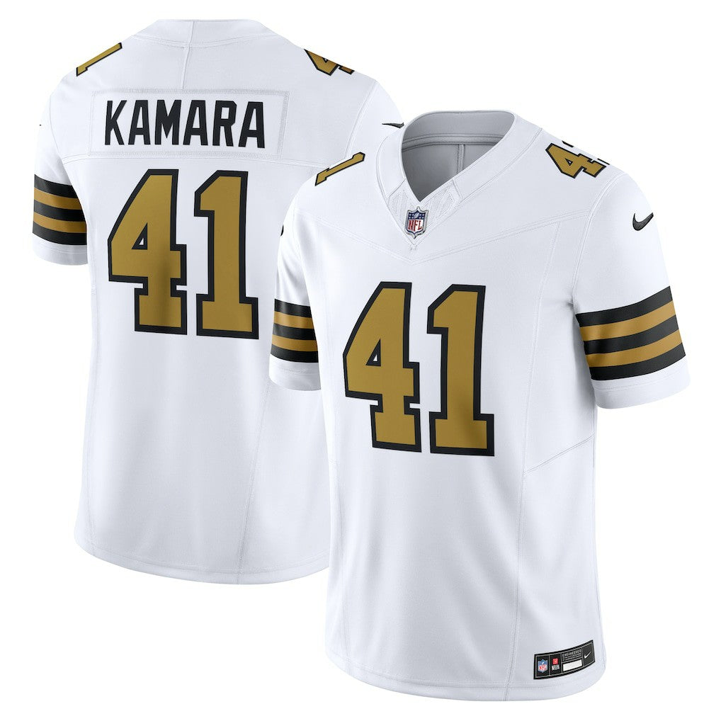 Nike Alvin Kamara New Orleans Saints Alternate Vapor F.U.S.E. Limited Jersey White