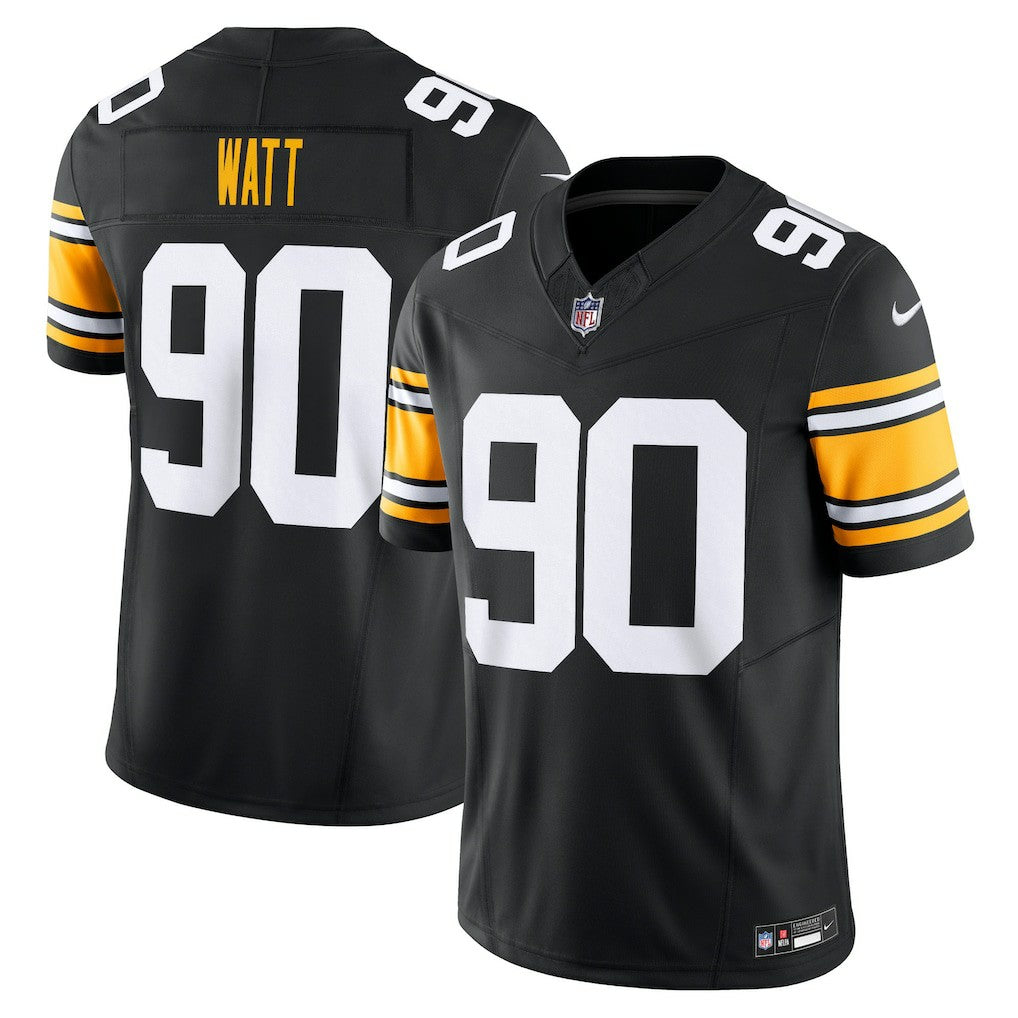 Nike T.J. Watt Pittsburgh Steelers Vapor F.U.S.E. Limited Jersey Black