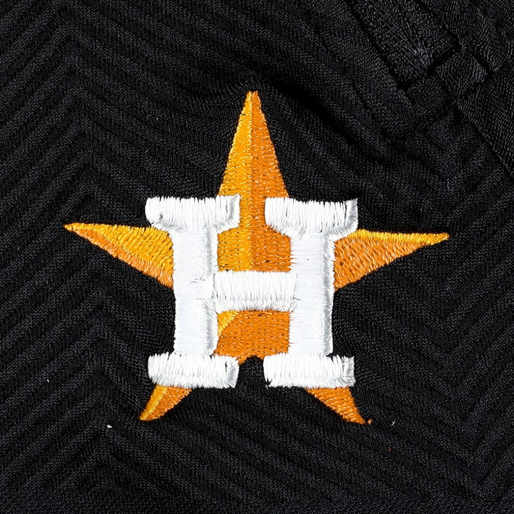 Houston Astros Levelwear Women's Verse Asymmetrical Raglan Tri-Blend Quarter-Zip Jacket - Black - MLB on Sale