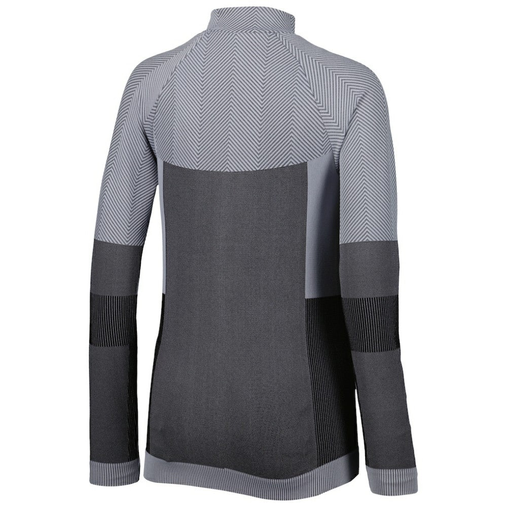 Atlanta Braves Levelwear Women's Verse Asymmetrical Raglan Tri-Blend Quarter-Zip Jacket - Charcoal - MLB Discount