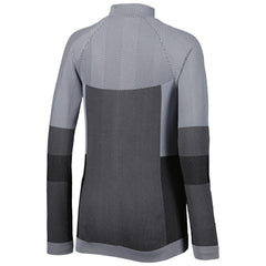 Atlanta Braves Levelwear Women's Verse Asymmetrical Raglan Tri-Blend Quarter-Zip Jacket - Charcoal - MLB Discount
