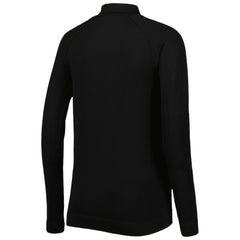 Boston Red Sox Levelwear Women's Verse Asymmetrical Raglan Tri-Blend Quarter-Zip Jacket - Black - MLB Lifestyle