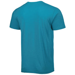 Fred Taylor Jacksonville Jaguars Homage Unisex Caricature Retired Player Tri-Blend T-Shirt Teal