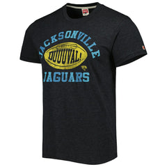 Jacksonville Jaguars Homage Duval Hyper Local Tri-Blend T-Shirt Black