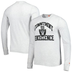 Las Vegas Raiders Homage Hyper Local Tri-Blend Long Sleeve T-Shirt Ash