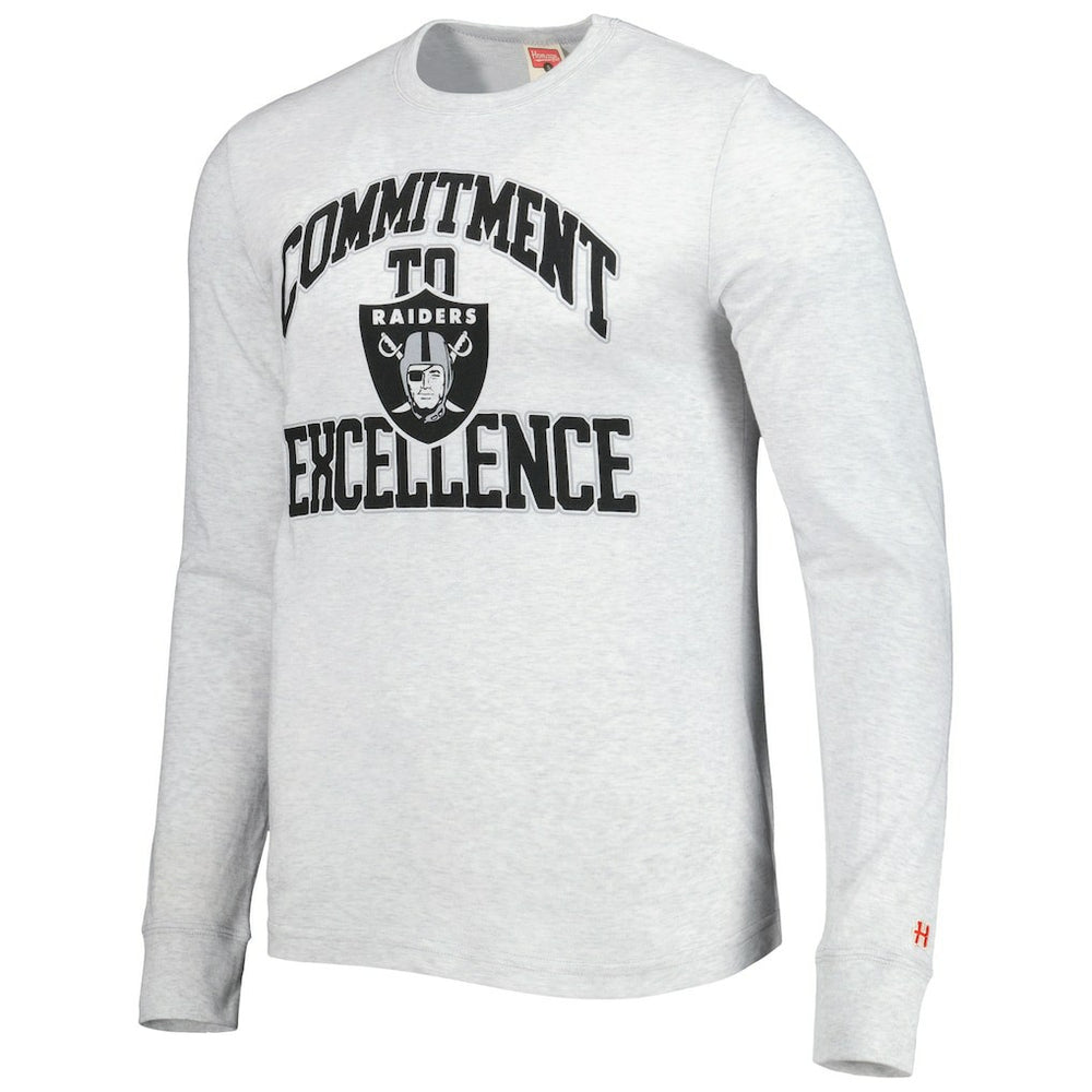 Las Vegas Raiders Homage Hyper Local Tri-Blend Long Sleeve T-Shirt Ash
