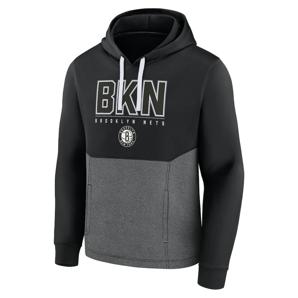 Brooklyn Nets Successful Tri-Blend Pullover Hoodie Black | Fanatics Near Me