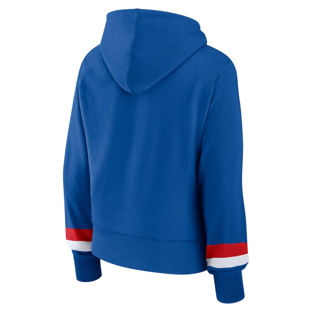 Chicago Cubs Fanatics Women's Over Under Pullover Hoodie - Royal - Fanatics Sale